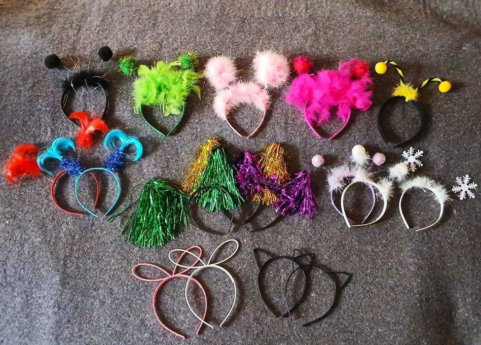 Обідки на волосся   Вушка Ріжки Антенки