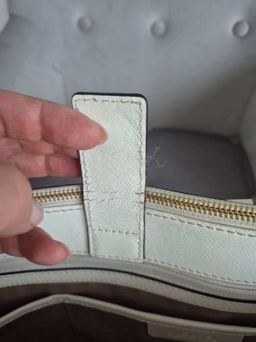 Oryginalna torebka Michael Kors biala duza optic white