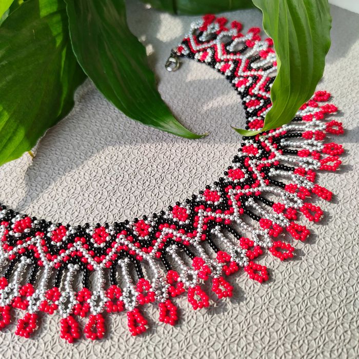 Naszyjnik z koralików Choker Sylianka