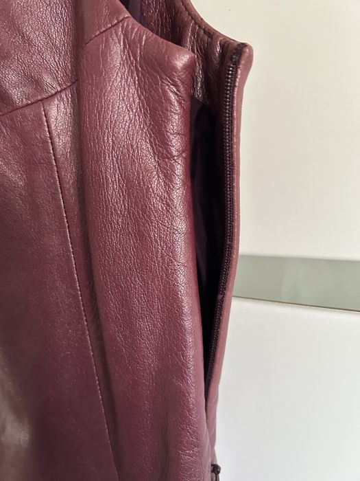 Blacky dress berlin skórzana sukienka pudrowy fiolet