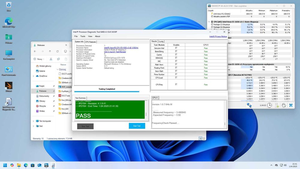 Komputer do gier GTX 1070 | 32 GB RAM | Xeon 6 rdzeni | SSD NVMe | W10