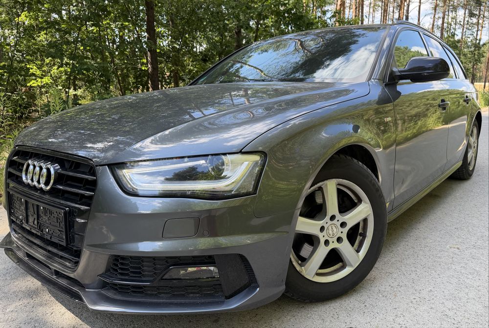 Audi A4 2015r 1.8TFSI 170ps S-line Competition Plus Ledy Bi-xenon Navi Hak klapa elektryczna Serwis Lift