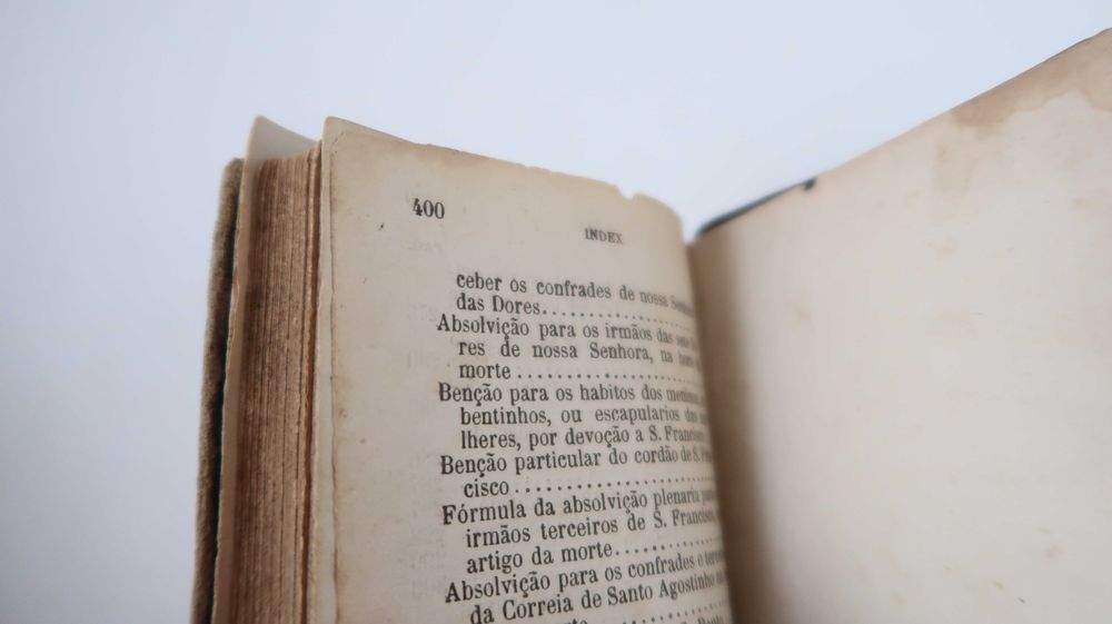 Ritual Breve para Uso dos Parochos e Clero 1877 (raro)