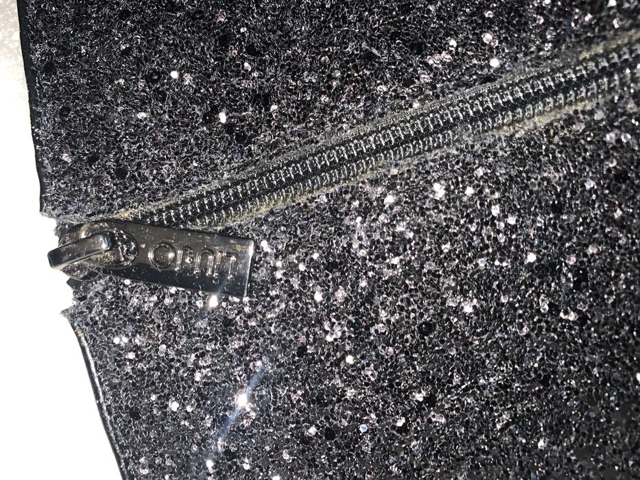 Kozaki brokatowe lju jo brokat botki