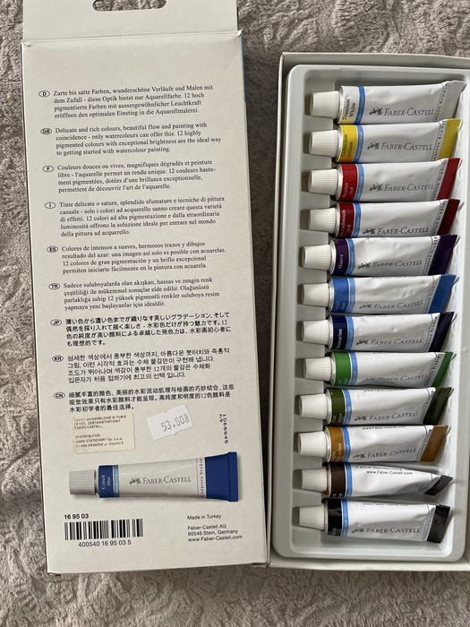 Farby akwarelowe Faber Castel 12 szt