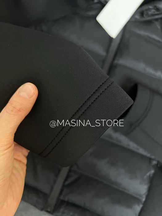 Нова куртка стьобана Zara жіноча S, M неопренові рукава оригінал чорна