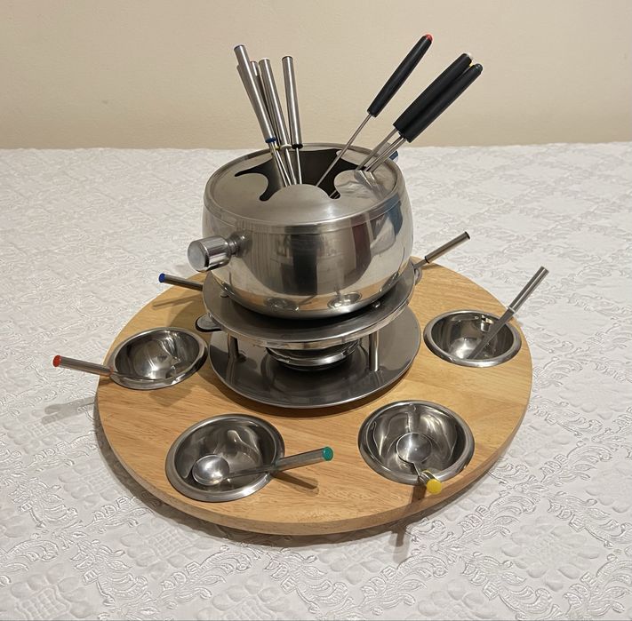Fondue inox como novo