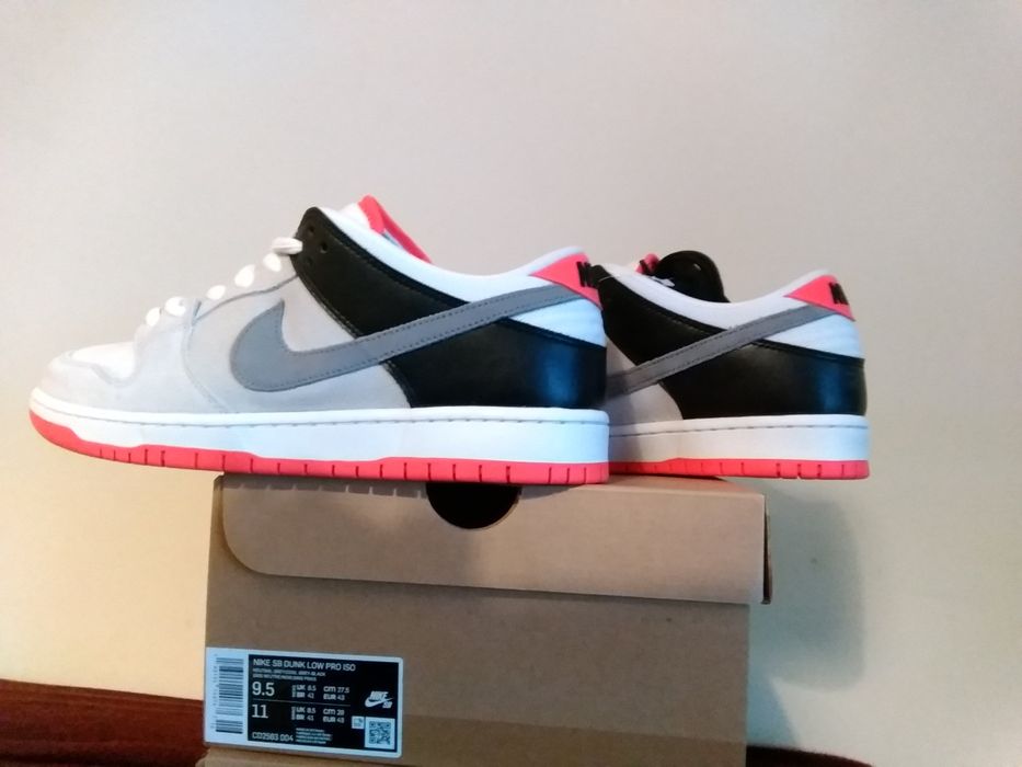 NIKE SB はさまっ DUNK LOW PRO ISO “INFRARED” 27.5 