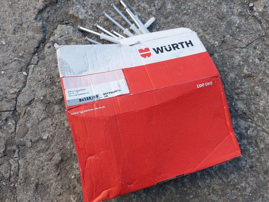 Kołki rozporowe Inox Stal Nierdzewna Würth 8x135