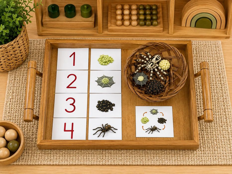 Ciclo de Vida Aranha Montessori