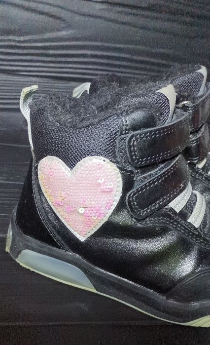 Дитячі зимові черевики для дівчинки Kinetix Чорні