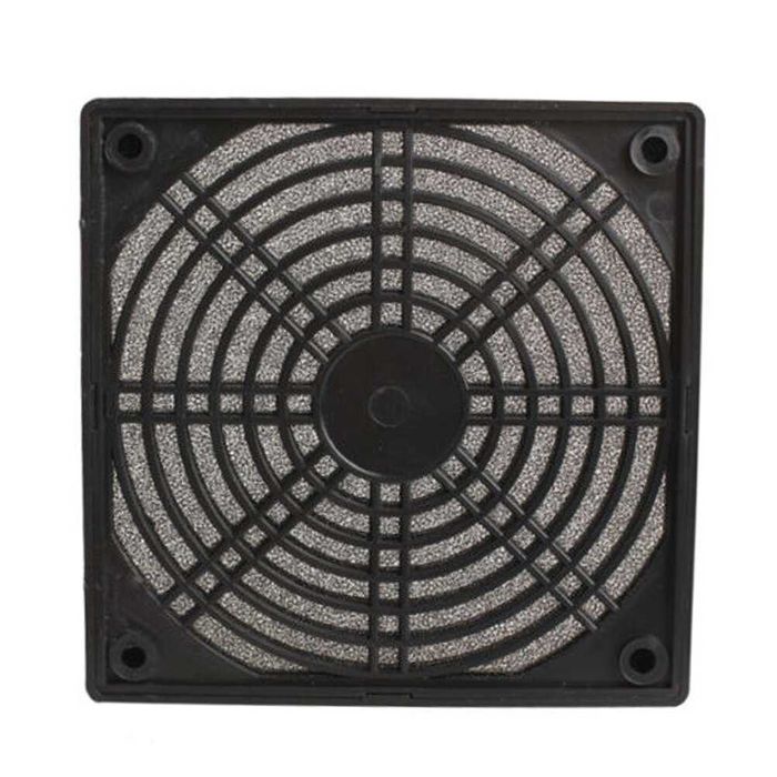 Filtro de poeiras para ventilador 80x80 mm, plástico com esponja
