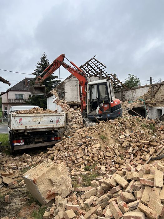 Prace ziemne WYBURZENIA fundamenty koparka minikoparka rozbiurki