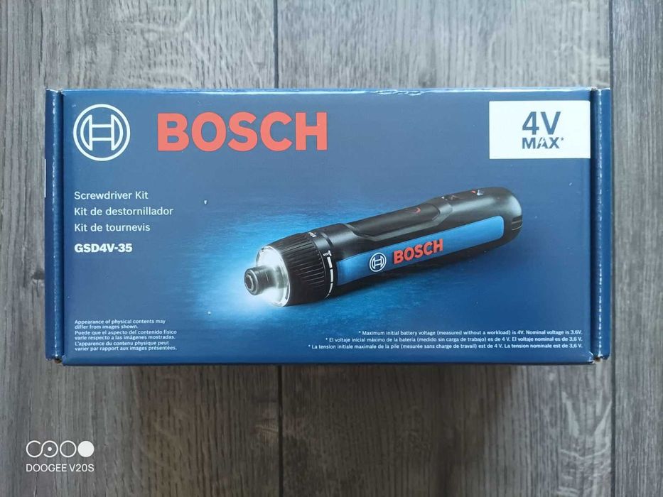 Bosch GSD 4V-35 4V Max Rechargeable Screwdriver