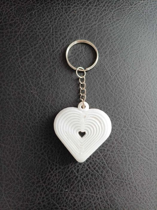 Brelok - Białe Serce