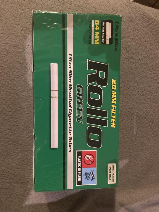 Gilzy rollo ultra slim menthol 4 opakowania