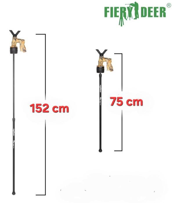 !!Pastorał myśliwski automatyczny monopod FIERY DEER 152 cm PREMIUM!!
