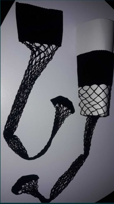 Pończochy kabaretki S