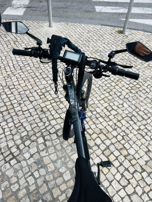 Bicicleta Elétrica Rockrider ST 530 (48V) - Pack Completo para Estafetas (Uber/Glovo)