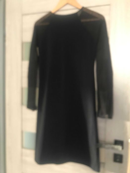 Sukienka czarna inspired by nature casual  PURE S/M