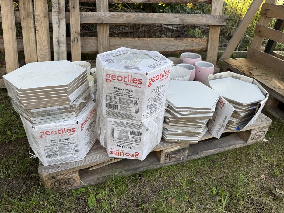 Plytka gresowa heksagonalna biala 25x29 hex geotiles solid white