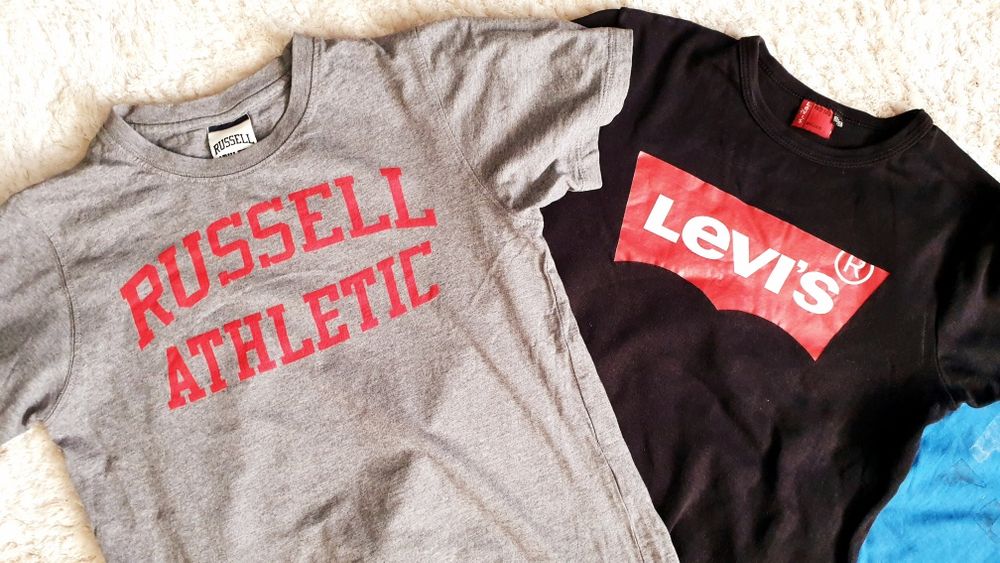 Levis Petrol Russell Lindex koszulki 152cm