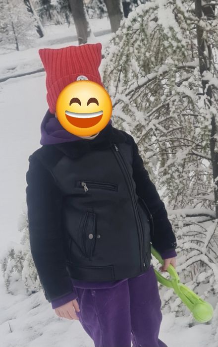 Зимняя дубленка на девочку