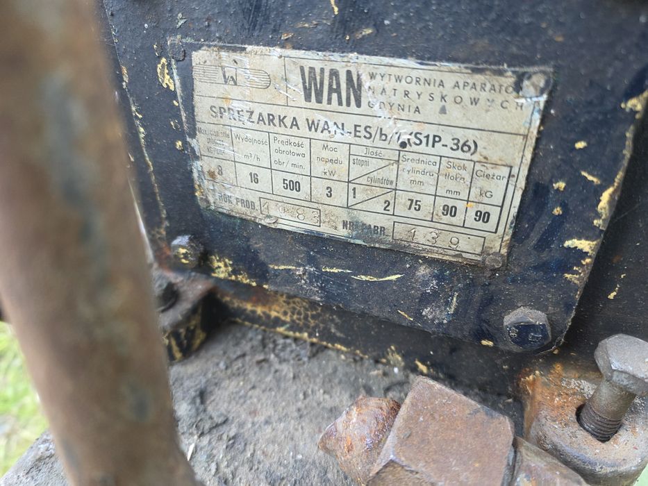 Sprężarka WAN  kompresor prasa z224 jawa  simson