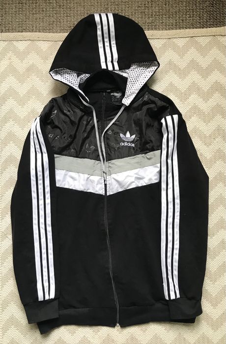 Кофта олимпийка Adidas оригинал со сьемным капюшоном