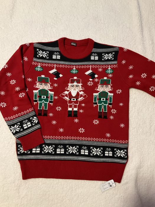 Intimissimi Uomo XL Męski czerwony sweter Świąteczny nowy