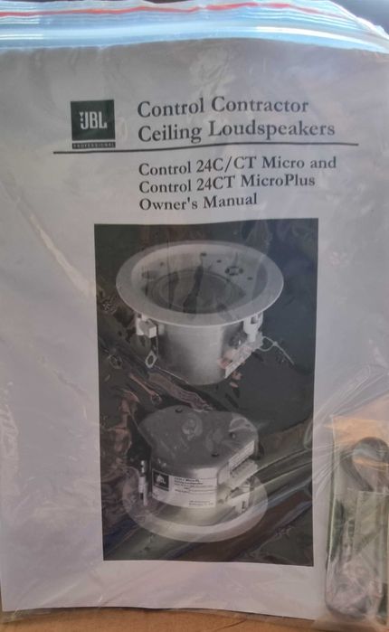 6 colunas JBL 24CT micro +2 subwoofers JBL 19CST; NOVOS; encastre teto