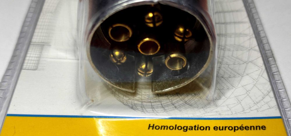 Ficha Tomada Conector 7 Pinos Atrelado Reboque Metal