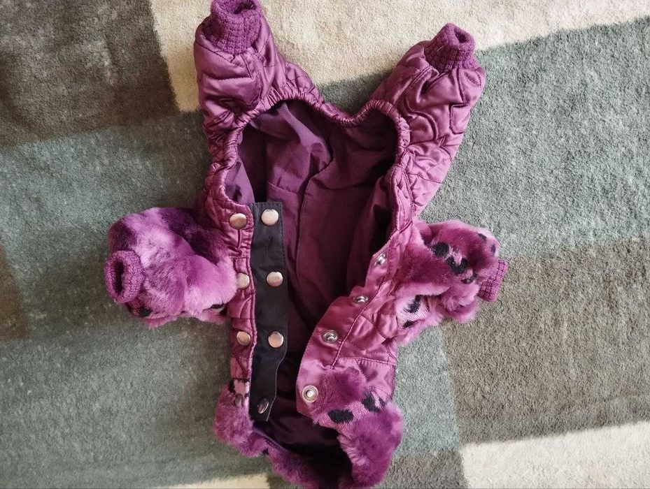 Одежда для собачки Комбинезон теплый зимний Ошейник строгий