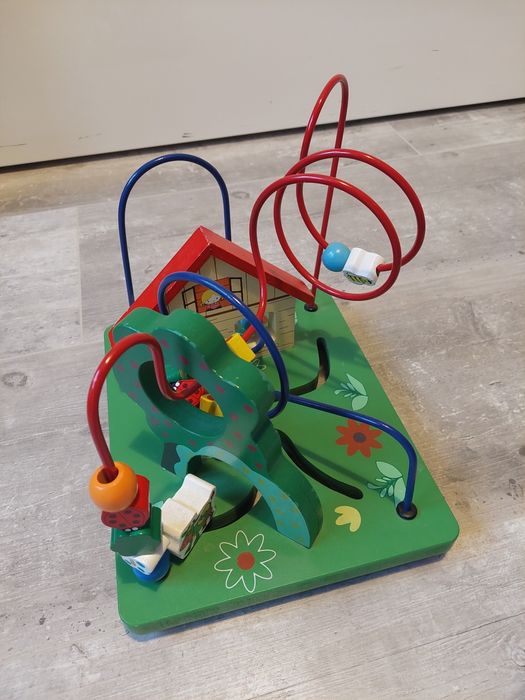Przeplatanka drewniana zabawka Farma Montessori