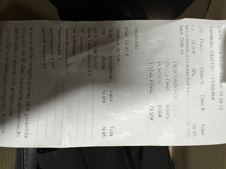 Bota de surf Billabong 3 revolution Boot tamanho 10’