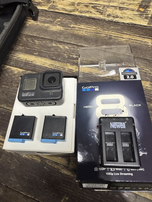 Go Pro Hero 8 Black + 2 Baterie Ładowarka Szelki