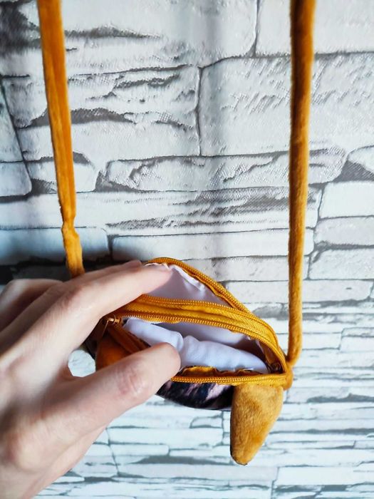 Сумочка детская с котиком плюшевая