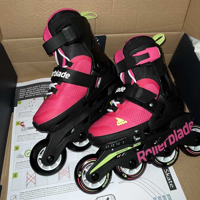 Раздвижные детские ролики Rollerblade Microblade Pink G