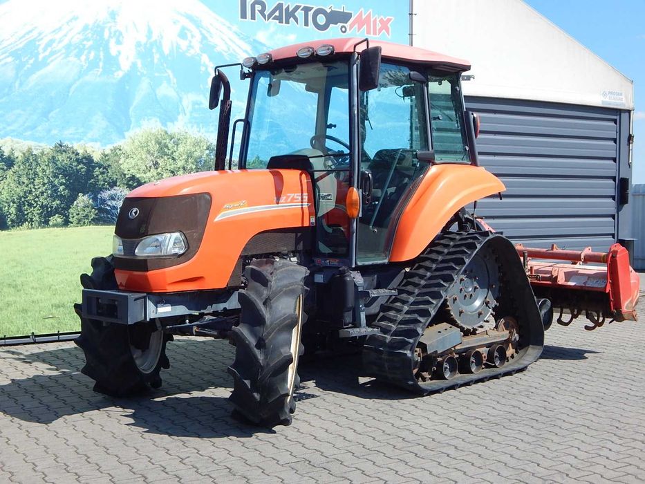 Ciągnik KUBOTA MZ755 74KM 4x4 Kabina KLIMA traktor John Deere New Holland DIESEL 4 cylindry gąsienice