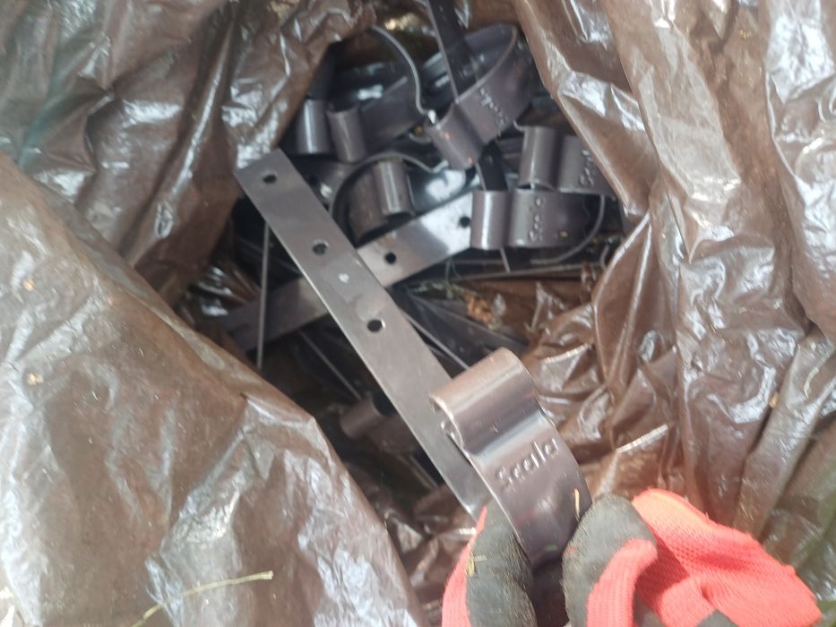 Rury rura spustowa brązowa+ elementy montażowe 125