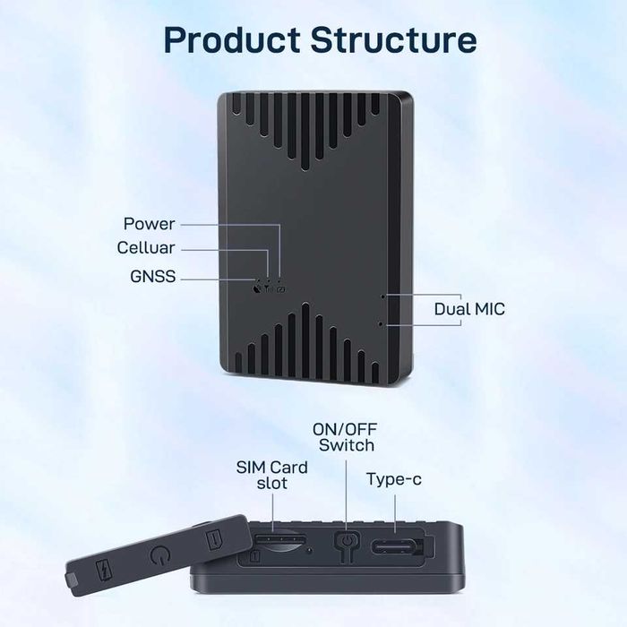 Profesjonalny lokalizator podsłuch nadajnik GPS Micodus ML300G 4G SIM