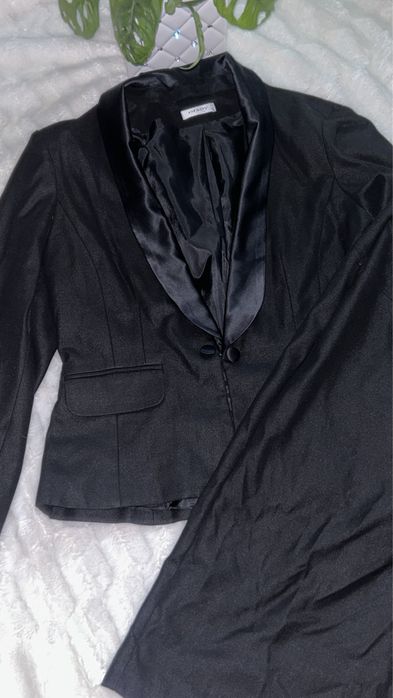 Czarny Komplet Garnitur ze spódniczką Orsay rozmiar 38 i 40