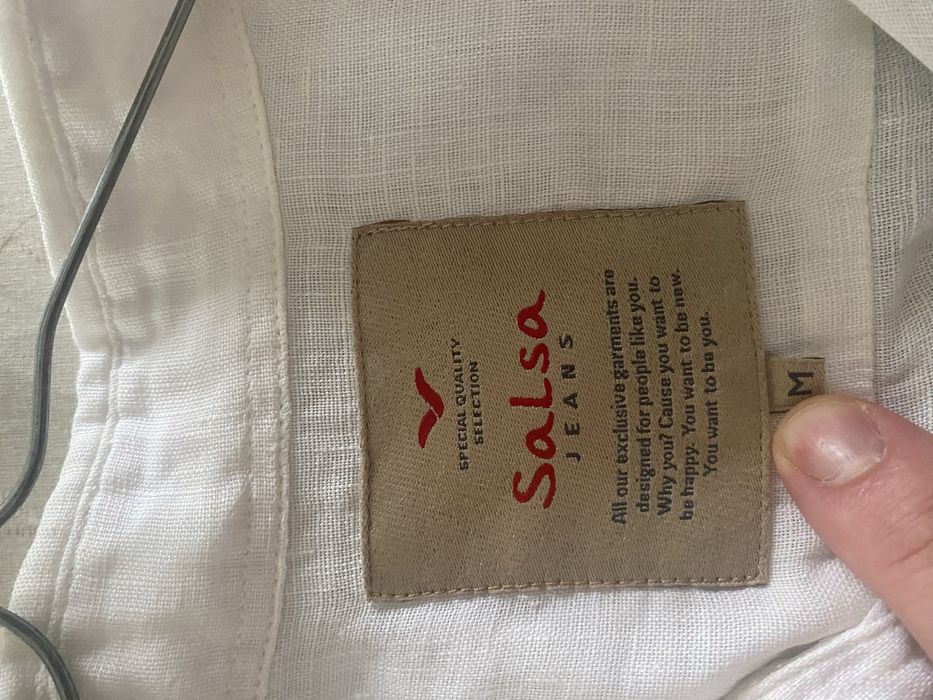 Camisa da Salsa manga curta e branca