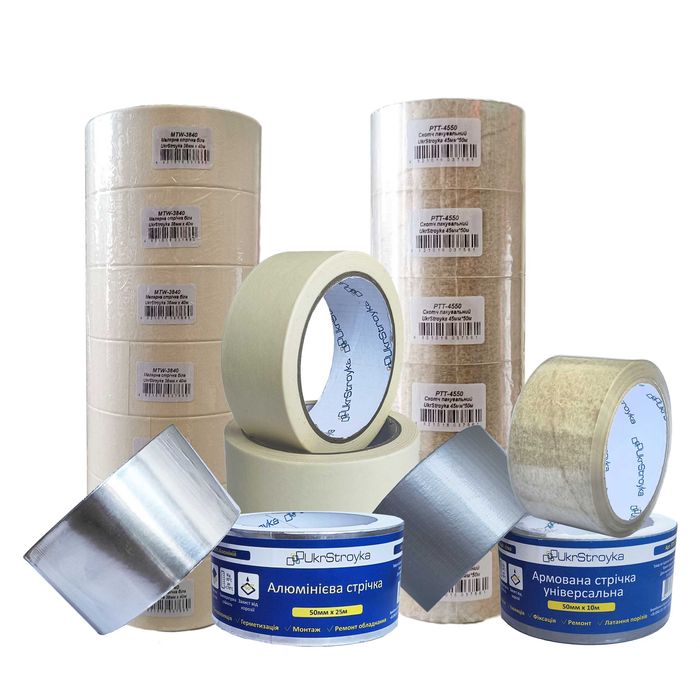 Скотч, Армована, Алюмінієва, Малярна стрічка  Кращі Ціни