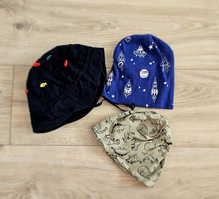 Zestaw 2 czapki kapelusz chłopiec  2 3 latka