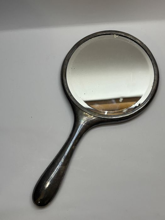 Антикварне ручне зеркальце з глибоким посрібленням Gero 75