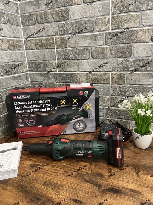 Акумуляторна пряма шліфувальна машина, гравер, гріндер, PARKSIDE НІМЕЧ