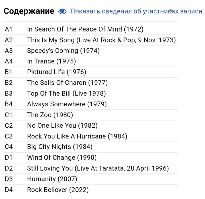 Виниловые пластинки Scorpions - From The First Sting (2LP)