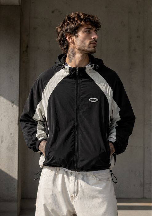 Куртка ветровк Corteiz Alcatraz Windbreaker Jacket Black White Shuku Crtz size S, M