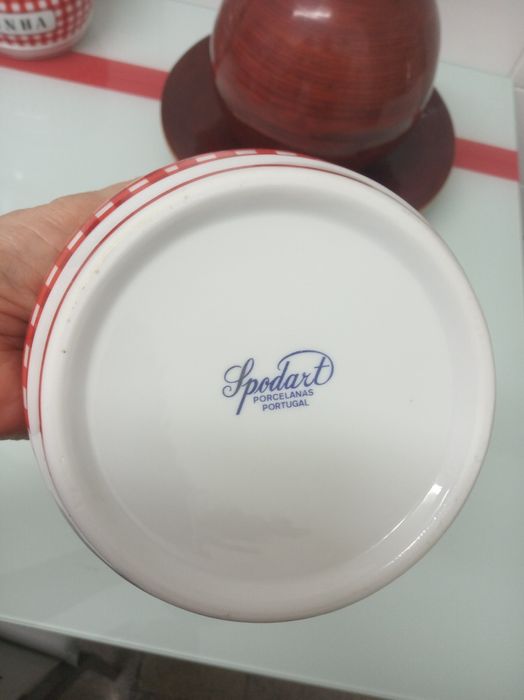 4 POTES de Porcelana